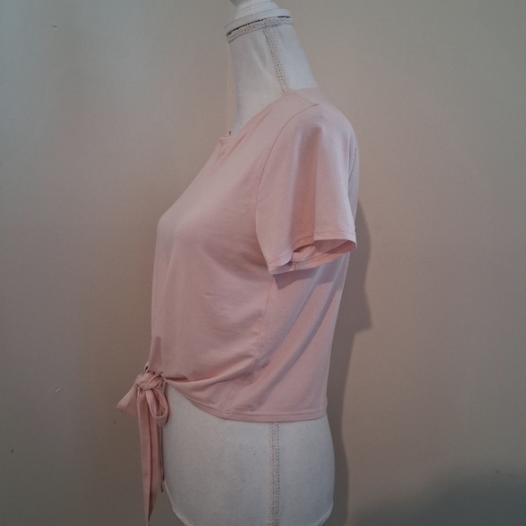 Lululemon It's a Tie Short Sleeve Pink Top Size 4 - Picture 4 of 7